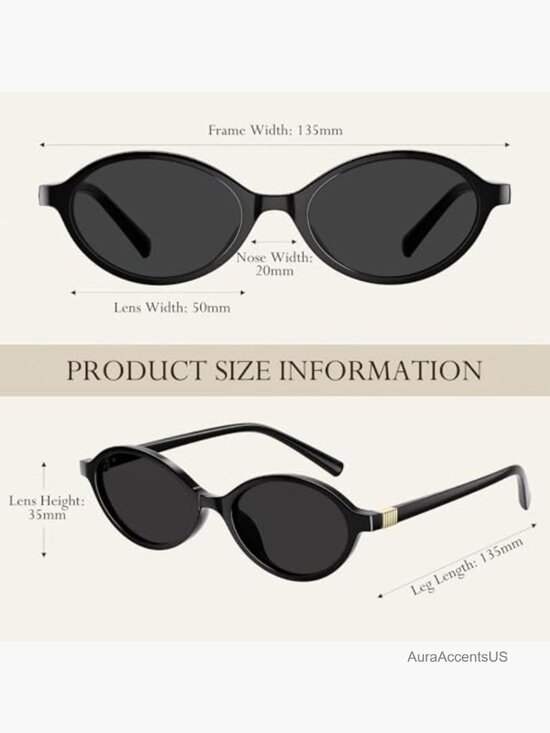 Retro Oval Sunglasses for Women 90s Y2K Trendy Narrow Shades UV Protection
